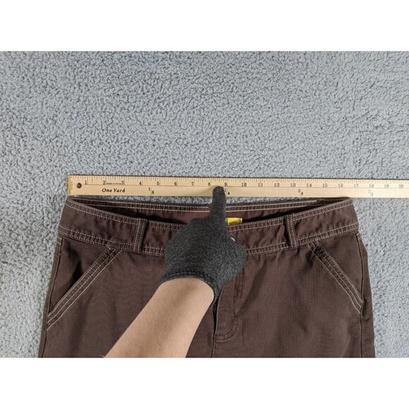 Cabela's Skirt Womens 12 Button Flap Cotton Stretch Brown Casual Outdoor - Picture 12 of 14